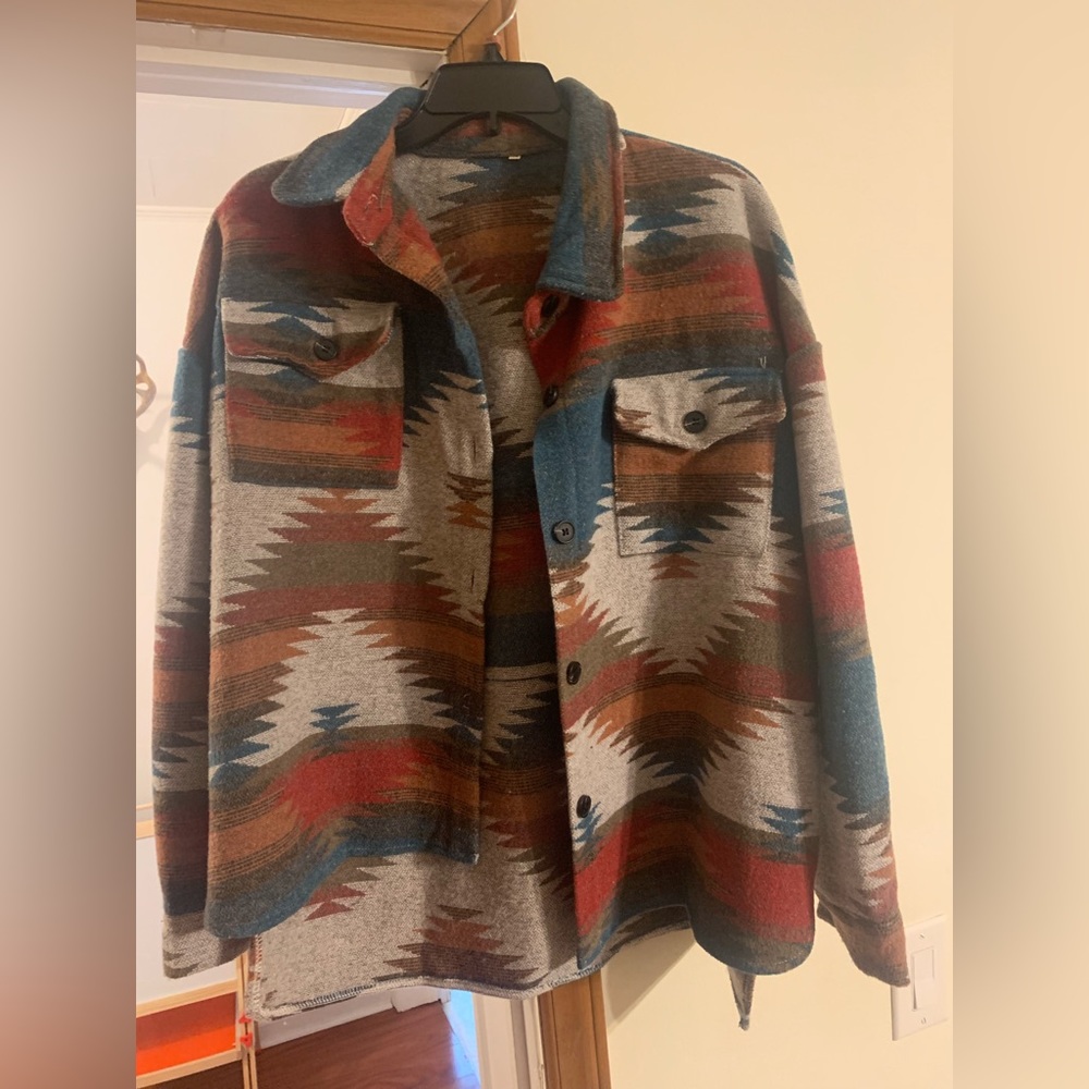 Aztec shacket